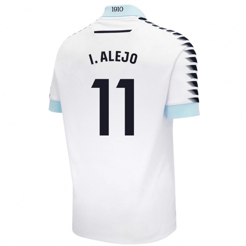 Danxen Kinderen Iván Alejo #11 Wit Blauw Uitshirt Uittenue 2024/25 T-Shirt