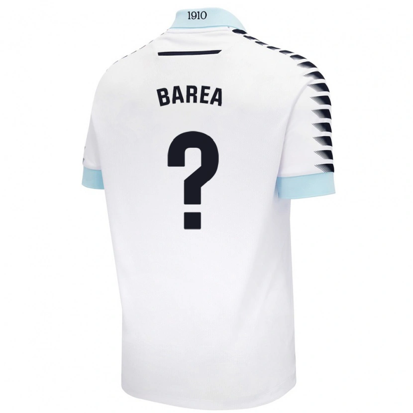 Danxen Kinderen Pablo Barea #0 Wit Blauw Uitshirt Uittenue 2024/25 T-Shirt