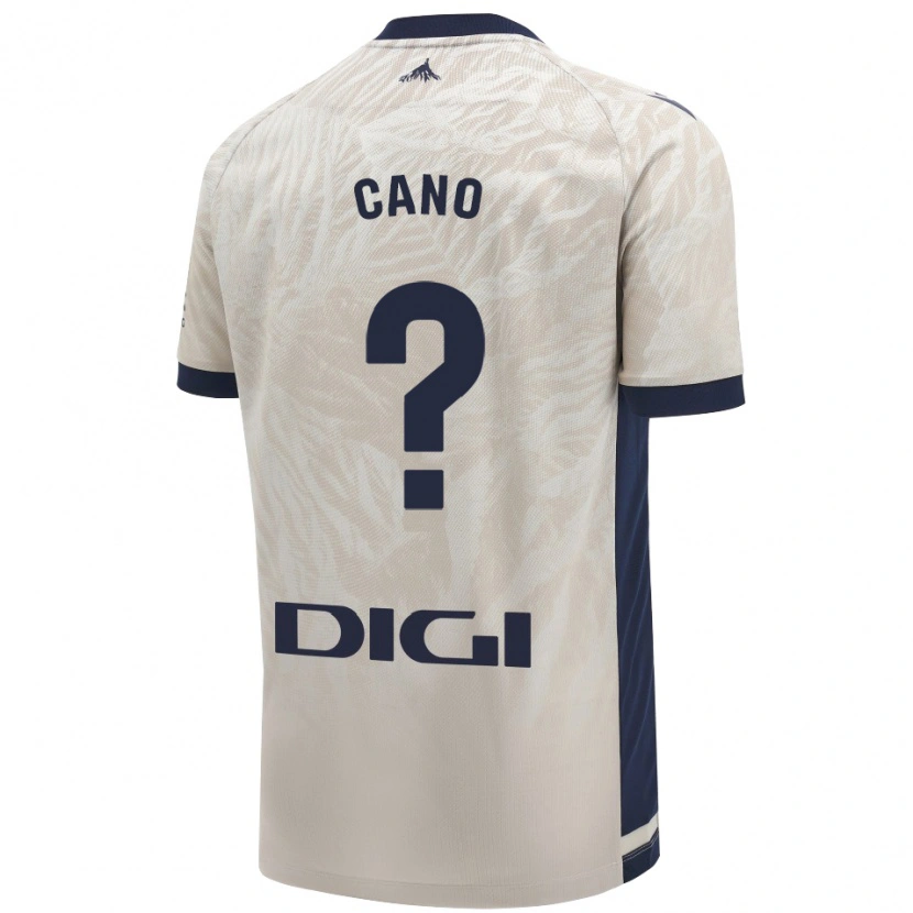 Danxen Kinderen Javi Caño #0 Lichtgrijs Uitshirt Uittenue 2024/25 T-Shirt