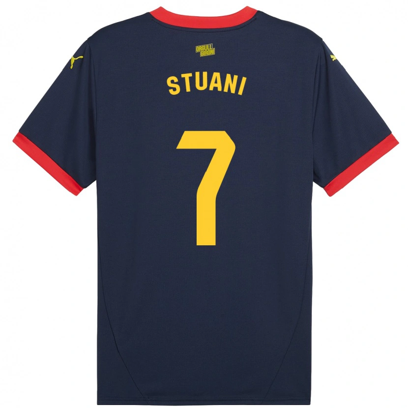 Danxen Kinderen Cristhian Stuani #7 Marineblauw Uitshirt Uittenue 2024/25 T-Shirt