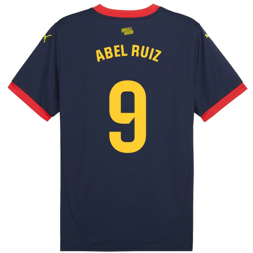 Danxen Kinderen Abel Ruiz #9 Marineblauw Uitshirt Uittenue 2024/25 T-Shirt