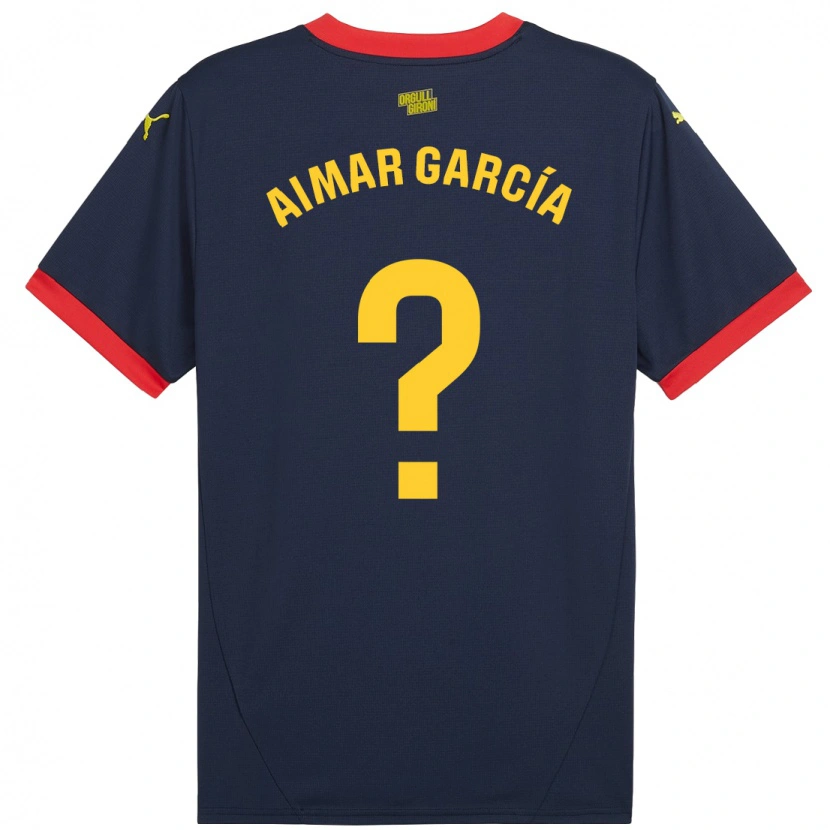 Danxen Kinderen Aimar García #0 Marineblauw Uitshirt Uittenue 2024/25 T-Shirt