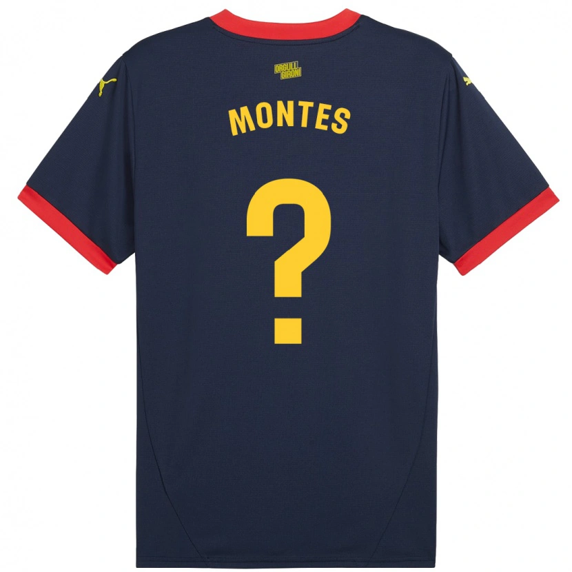 Danxen Kinderen Luis Montes #0 Marineblauw Uitshirt Uittenue 2024/25 T-Shirt