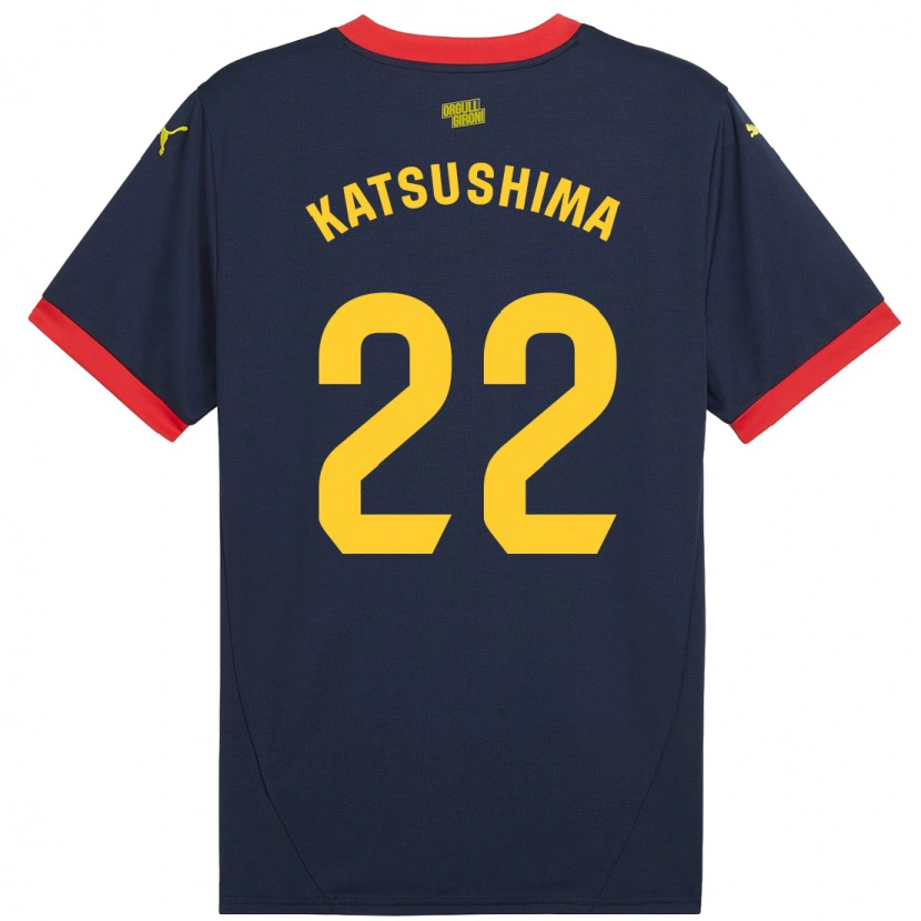 Danxen Kinderen Shinnosuke Katsushima #22 Marineblauw Uitshirt Uittenue 2024/25 T-Shirt