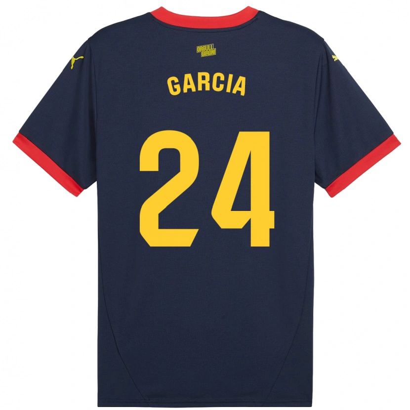 Danxen Kinderen Borja García #24 Marineblauw Uitshirt Uittenue 2024/25 T-Shirt