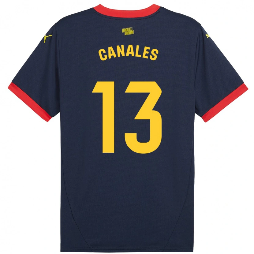 Danxen Kinderen Juanvi Canales #13 Marineblauw Uitshirt Uittenue 2024/25 T-Shirt