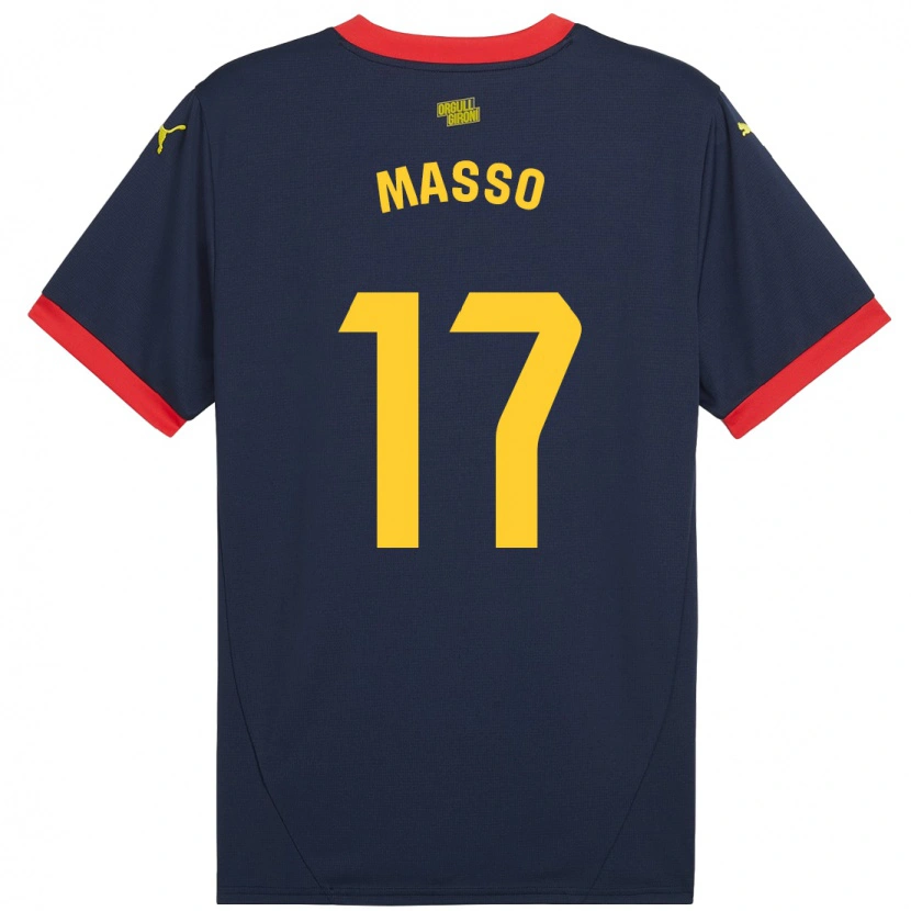 Danxen Kinderen Ainoa Massó #17 Marineblauw Uitshirt Uittenue 2024/25 T-Shirt