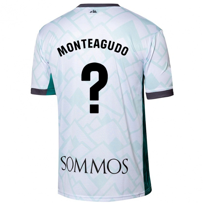 Danxen Kinderen Miguel Monteagudo #0 Wit Groen Uitshirt Uittenue 2024/25 T-Shirt