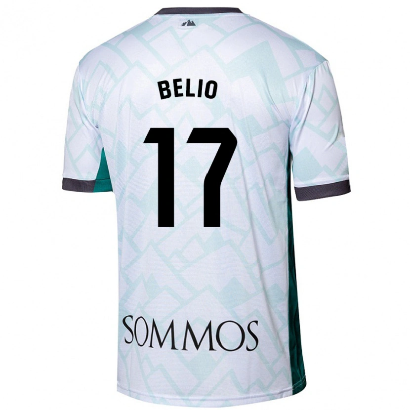 Danxen Kinderen Marta Belio #17 Wit Groen Uitshirt Uittenue 2024/25 T-Shirt