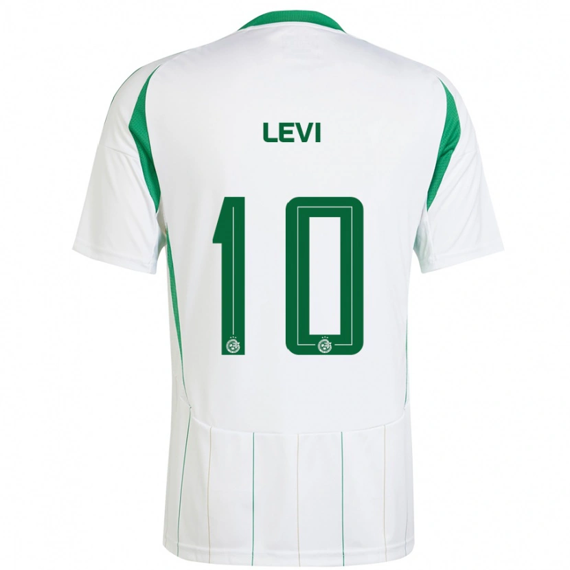 Danxen Kinderen Yarin Levi #10 Witgroen Uitshirt Uittenue 2024/25 T-Shirt