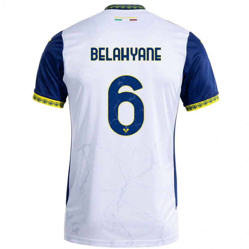 Danxen Kinderen Reda Belahyane #6 Witblauw Uitshirt Uittenue 2024/25 T-Shirt