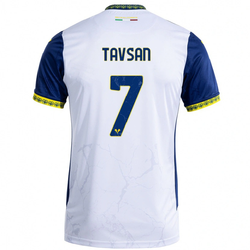 Danxen Kinderen Elayis Tavsan #7 Witblauw Uitshirt Uittenue 2024/25 T-Shirt