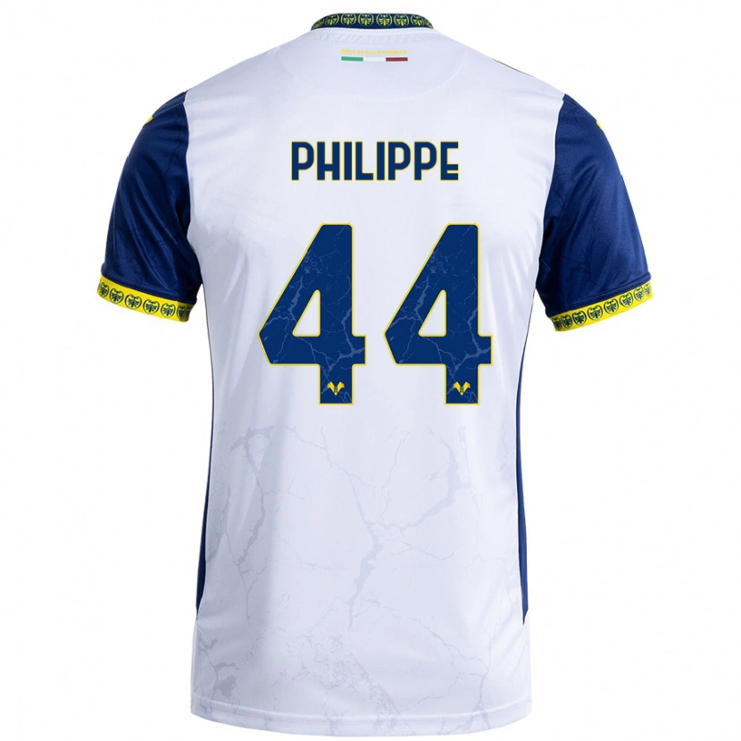 Danxen Kinderen Mathis Philippe #44 Witblauw Uitshirt Uittenue 2024/25 T-Shirt