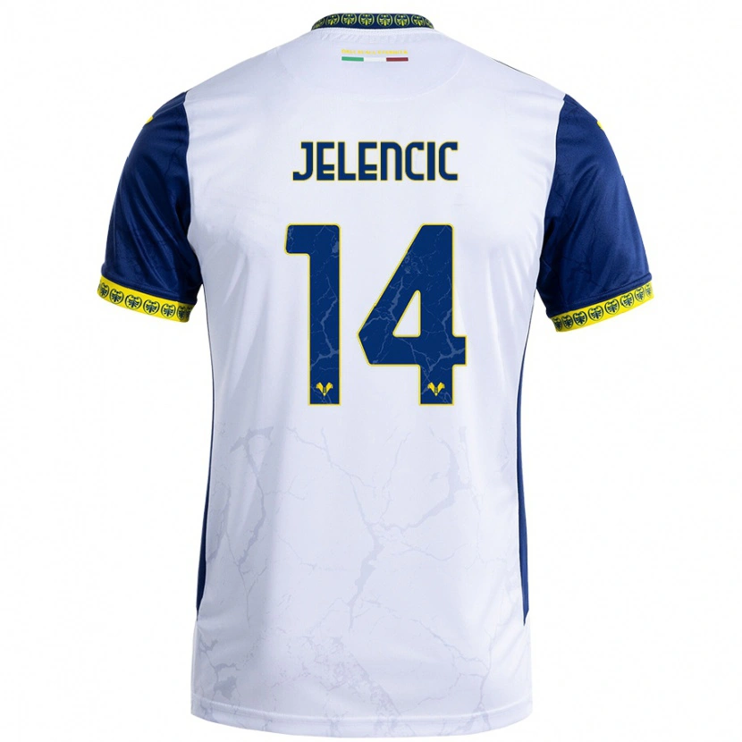 Danxen Kinderen Ana Jelencic #14 Witblauw Uitshirt Uittenue 2024/25 T-Shirt