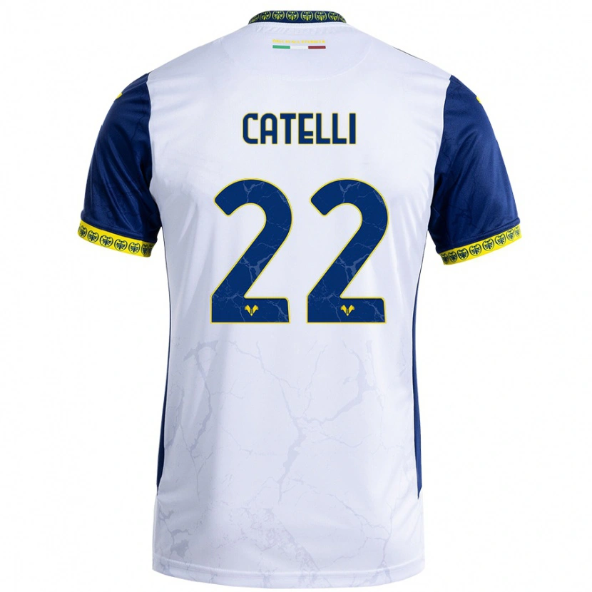 Danxen Kinderen Anna Catelli #22 Witblauw Uitshirt Uittenue 2024/25 T-Shirt