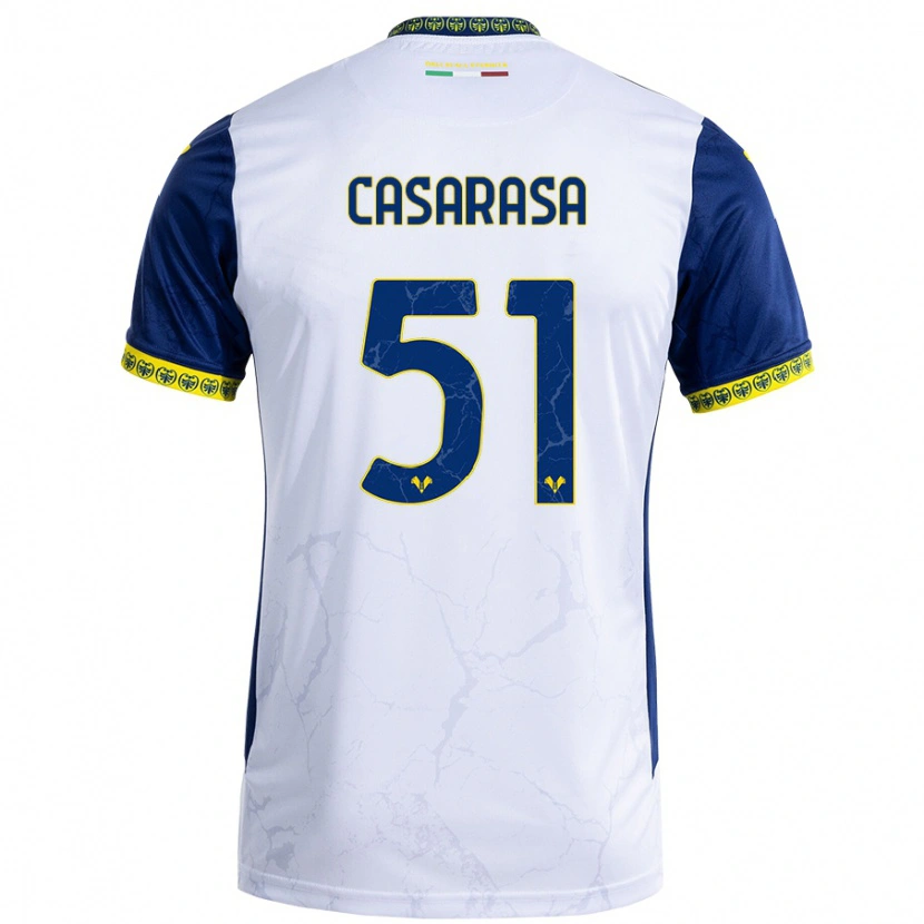 Danxen Kinderen Asia Casarasa #51 Witblauw Uitshirt Uittenue 2024/25 T-Shirt