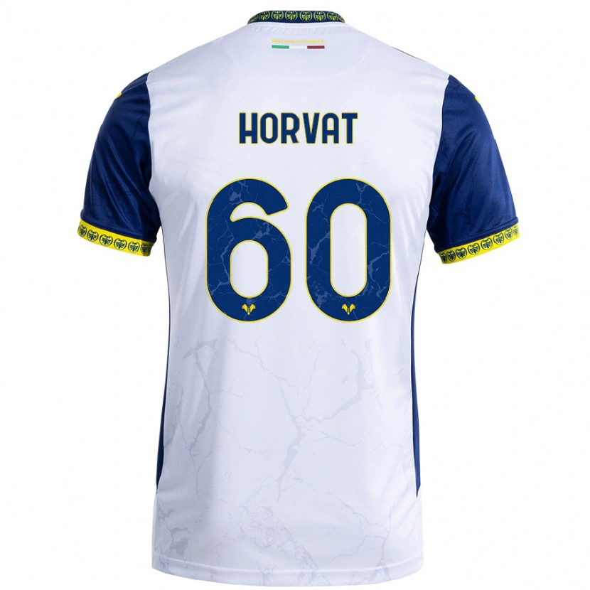 Danxen Kinderen Mihaela Horvat #60 Witblauw Uitshirt Uittenue 2024/25 T-Shirt