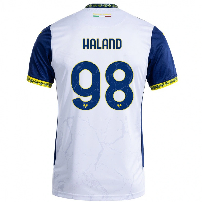 Danxen Kinderen Benedicte Iversen Håland #98 Witblauw Uitshirt Uittenue 2024/25 T-Shirt