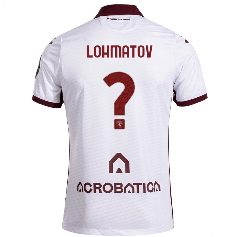 Danxen Kinderen Aleksandr Lohmatov #0 Wit Kastanjebruin Uitshirt Uittenue 2024/25 T-Shirt