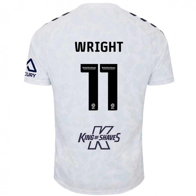 Danxen Kinderen Haji Wright #11 Wit Uitshirt Uittenue 2024/25 T-Shirt