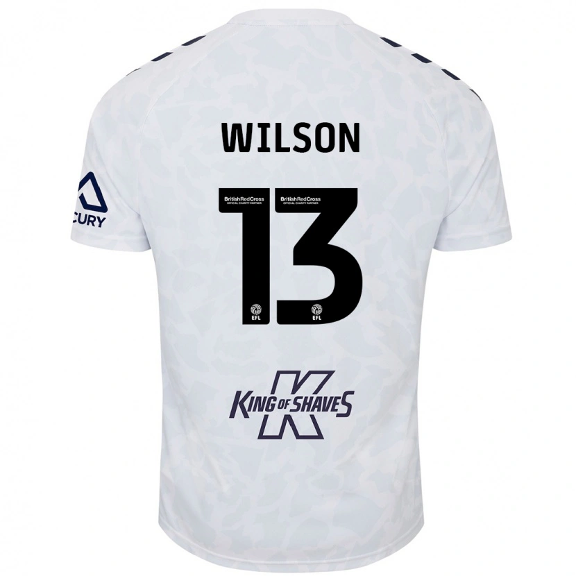 Danxen Kinderen Ben Wilson #13 Wit Uitshirt Uittenue 2024/25 T-Shirt