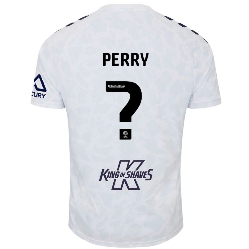 Danxen Kinderen Callum Perry #0 Wit Uitshirt Uittenue 2024/25 T-Shirt