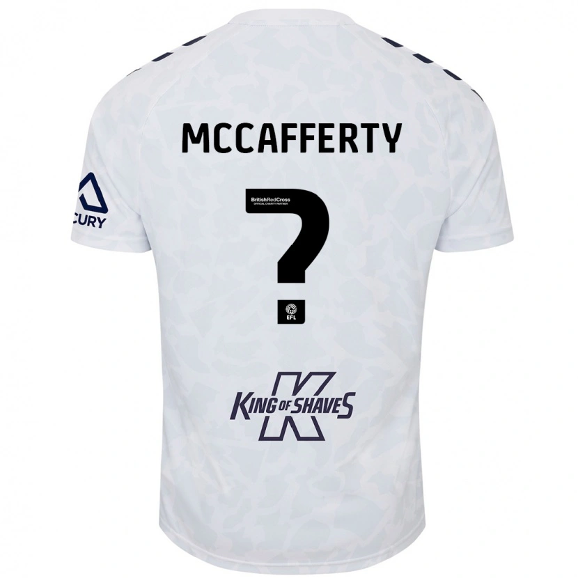 Danxen Kinderen Lewys Mccafferty #0 Wit Uitshirt Uittenue 2024/25 T-Shirt