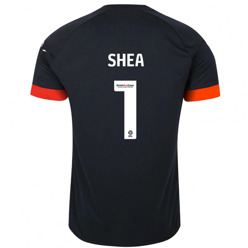 Danxen Kinderen James Shea #1 Zwart Oranje Uitshirt Uittenue 2024/25 T-Shirt