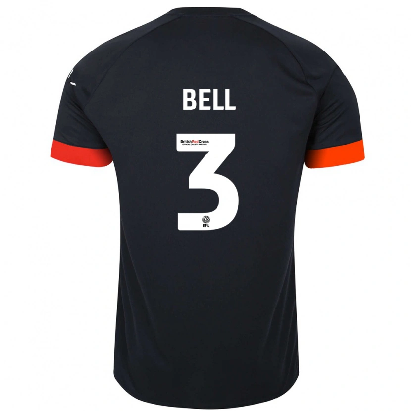 Danxen Kinderen Amari'i Bell #3 Zwart Oranje Uitshirt Uittenue 2024/25 T-Shirt