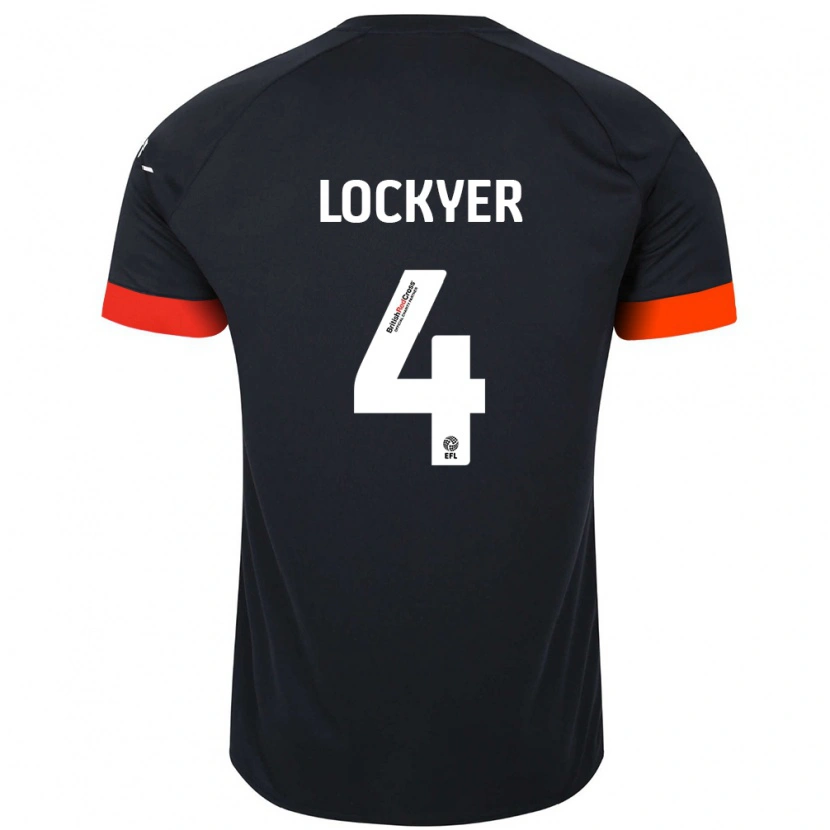 Danxen Kinderen Tom Lockyer #4 Zwart Oranje Uitshirt Uittenue 2024/25 T-Shirt