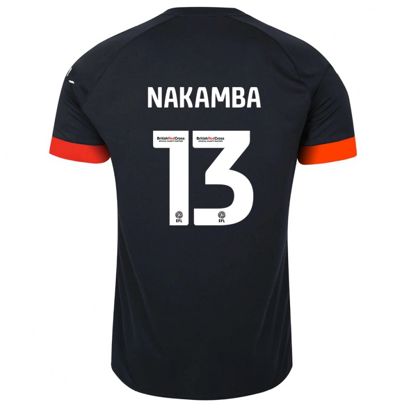 Danxen Kinderen Marvelous Nakamba #13 Zwart Oranje Uitshirt Uittenue 2024/25 T-Shirt