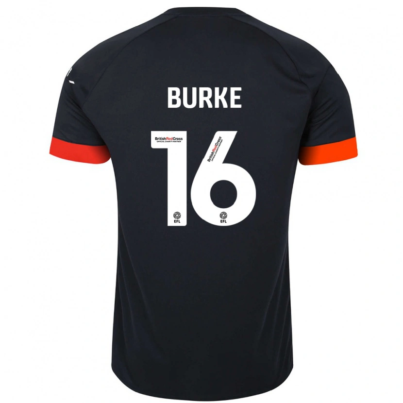 Danxen Kinderen Reece Burke #16 Zwart Oranje Uitshirt Uittenue 2024/25 T-Shirt