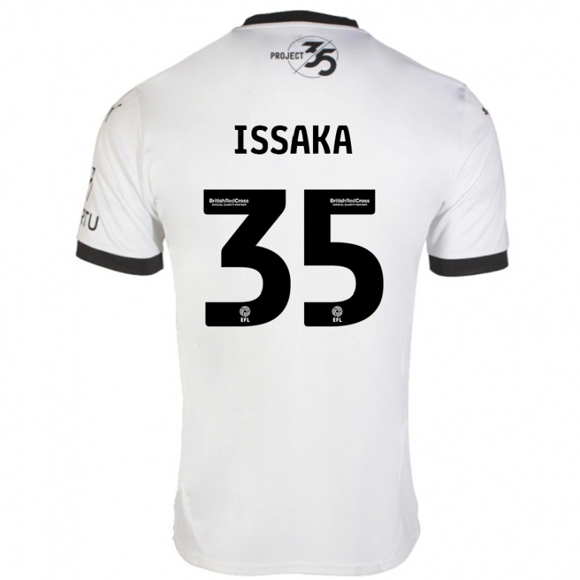 Danxen Kinderen Freddie Issaka #35 Wit Zwart Uitshirt Uittenue 2024/25 T-Shirt