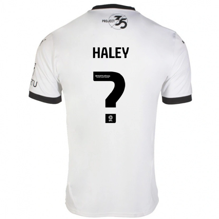 Danxen Kinderen Toby Haley #0 Wit Zwart Uitshirt Uittenue 2024/25 T-Shirt