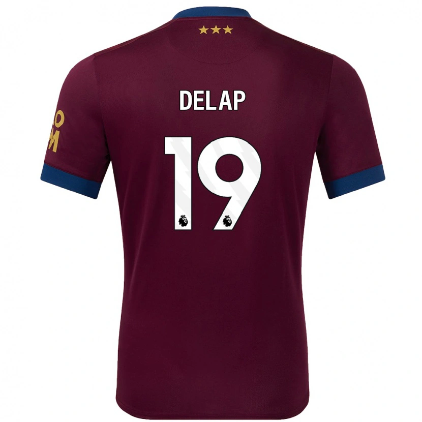 Danxen Kinderen Liam Delap #19 Bruin Uitshirt Uittenue 2024/25 T-Shirt