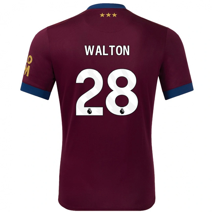 Danxen Kinderen Christian Walton #28 Bruin Uitshirt Uittenue 2024/25 T-Shirt