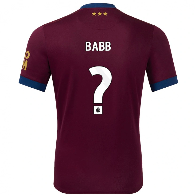 Danxen Kinderen Daniel Babb #0 Bruin Uitshirt Uittenue 2024/25 T-Shirt