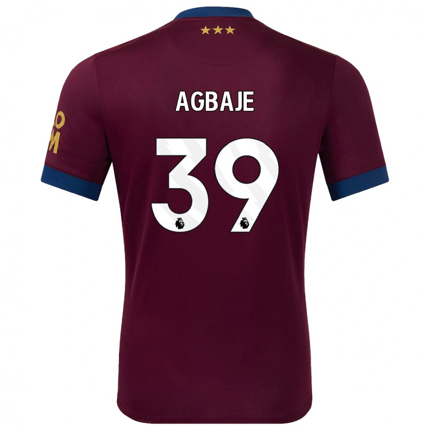 Danxen Kinderen Edwin Agbaje #39 Bruin Uitshirt Uittenue 2024/25 T-Shirt