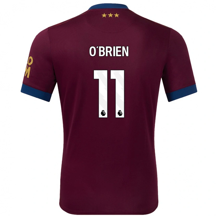 Danxen Kinderen Lucy O'brien #11 Bruin Uitshirt Uittenue 2024/25 T-Shirt