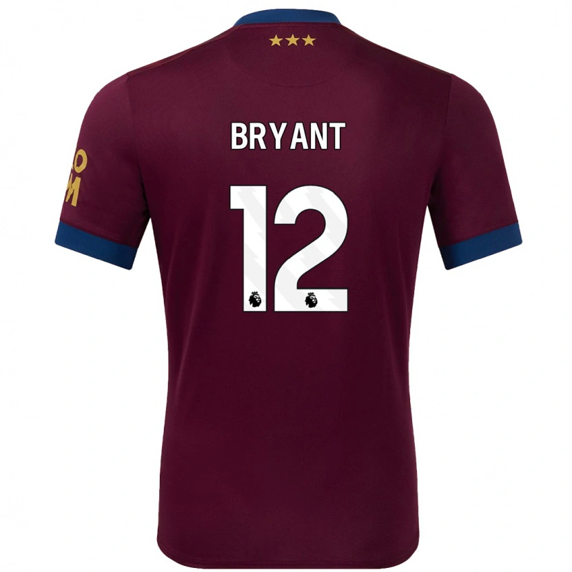 Danxen Kinderen Issy Bryant #12 Bruin Uitshirt Uittenue 2024/25 T-Shirt