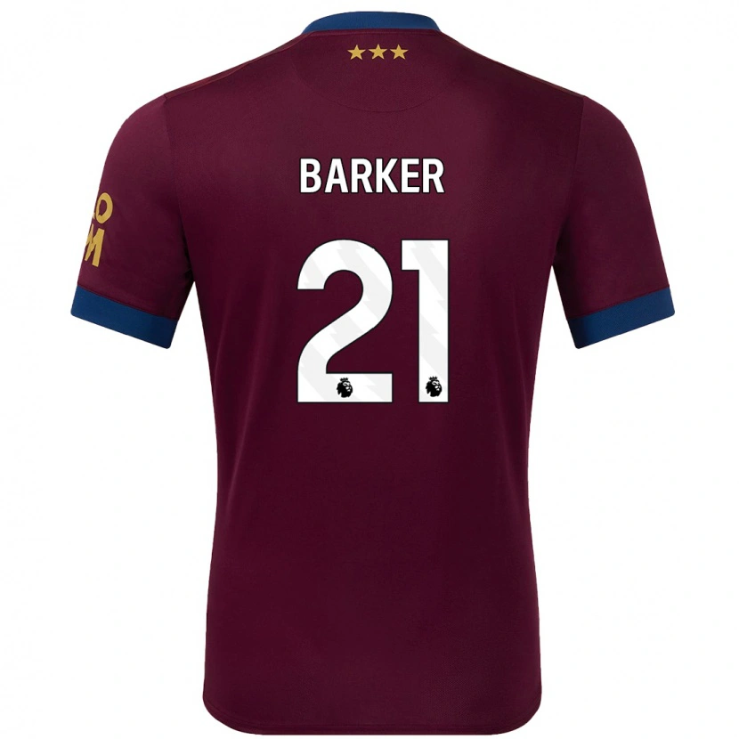 Danxen Kinderen Maisy Barker #21 Bruin Uitshirt Uittenue 2024/25 T-Shirt