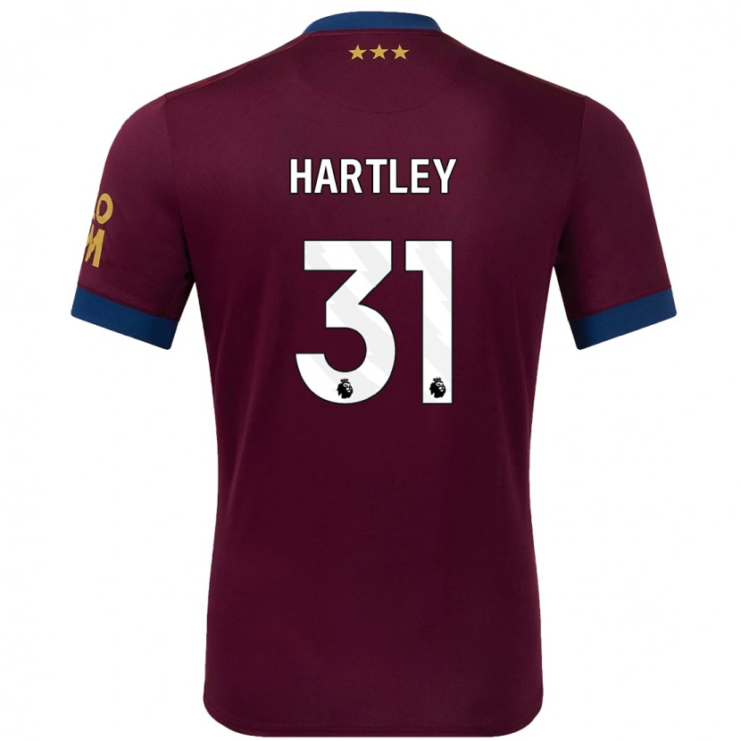 Danxen Kinderen Laura Hartley #31 Bruin Uitshirt Uittenue 2024/25 T-Shirt