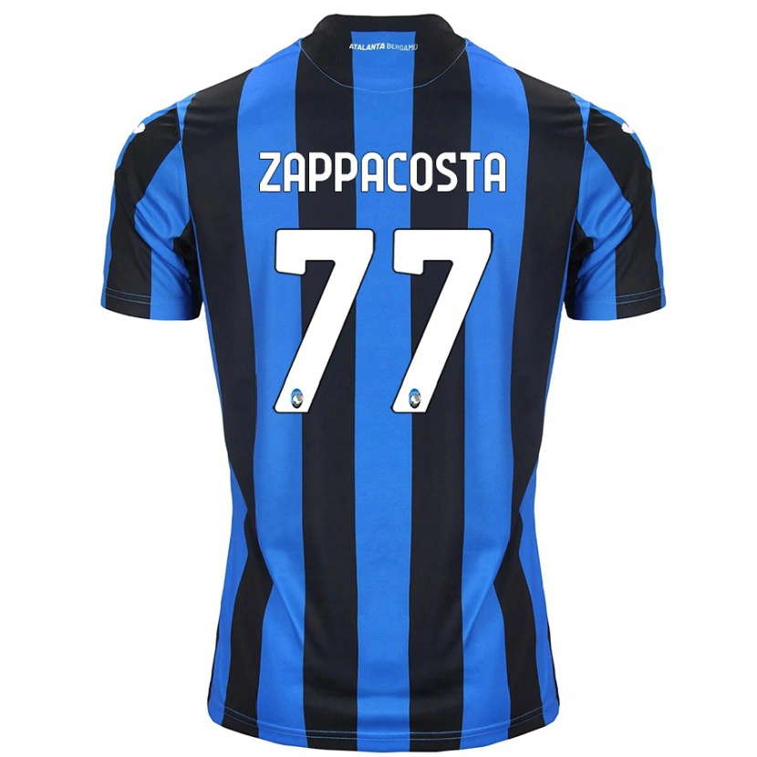 Danxen Heren Davide Zappacosta #77 Blauw Zwart Thuisshirt Thuistenue 2024/25 T-Shirt