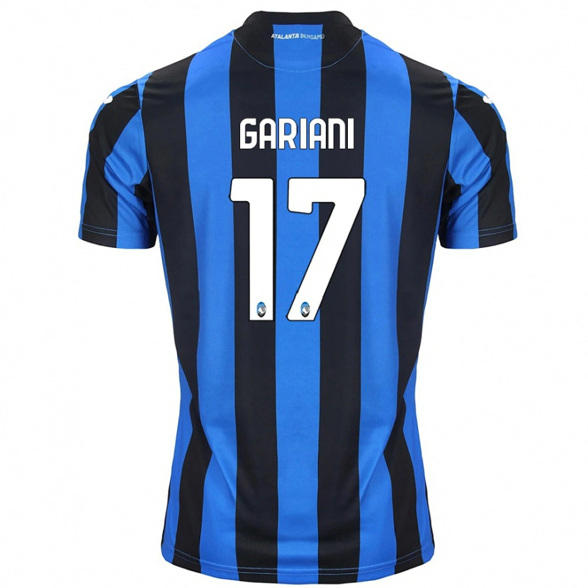 Danxen Heren Niccolò Gariani #17 Blauw Zwart Thuisshirt Thuistenue 2024/25 T-Shirt