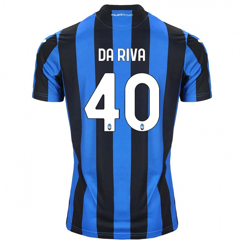 Danxen Heren Jacopo Da Riva #40 Blauw Zwart Thuisshirt Thuistenue 2024/25 T-Shirt