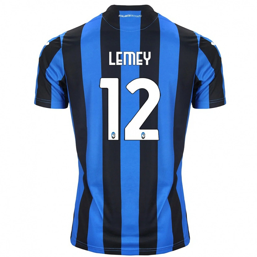 Danxen Heren Diede Lemey #12 Blauw Zwart Thuisshirt Thuistenue 2024/25 T-Shirt