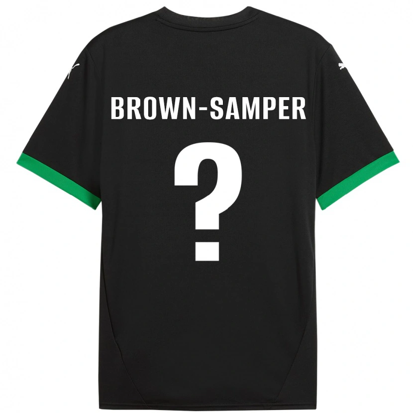 Danxen Heren Isaac Brown-Samper #0 Zwart Donkergroen Thuisshirt Thuistenue 2024/25 T-Shirt