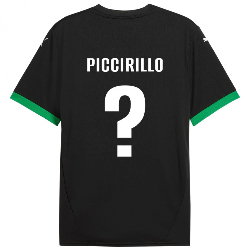 Danxen Heren Michele Piccirillo #0 Zwart Donkergroen Thuisshirt Thuistenue 2024/25 T-Shirt