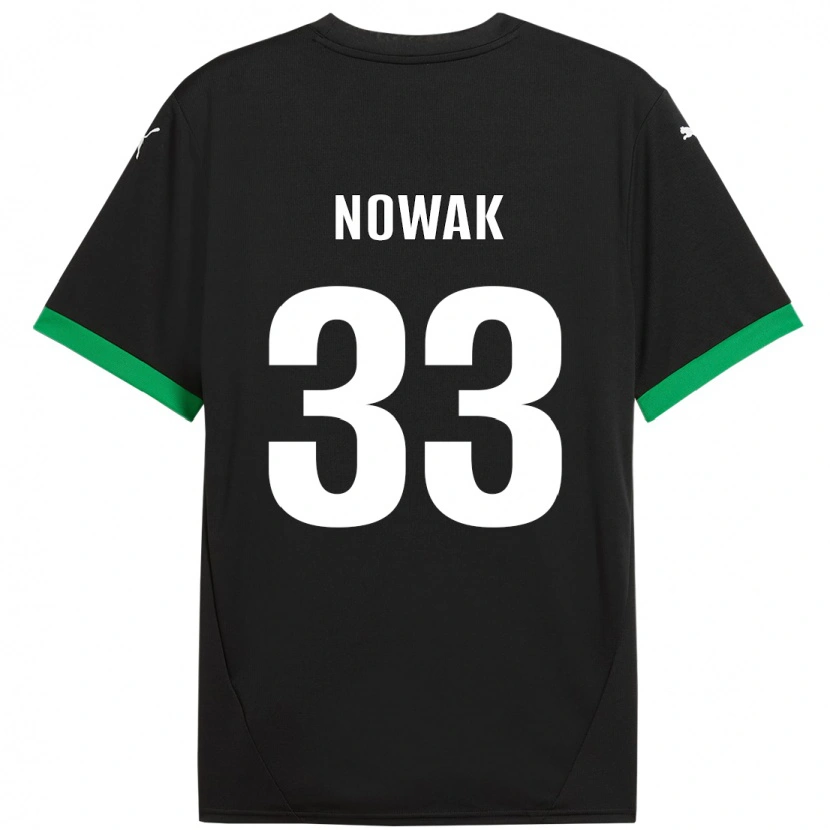 Danxen Heren Julie Nowak #33 Zwart Donkergroen Thuisshirt Thuistenue 2024/25 T-Shirt