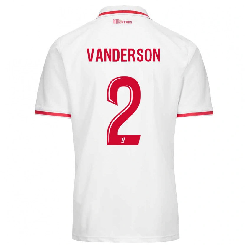 Danxen Heren Vanderson #2 Wit Rood Thuisshirt Thuistenue 2024/25 T-Shirt